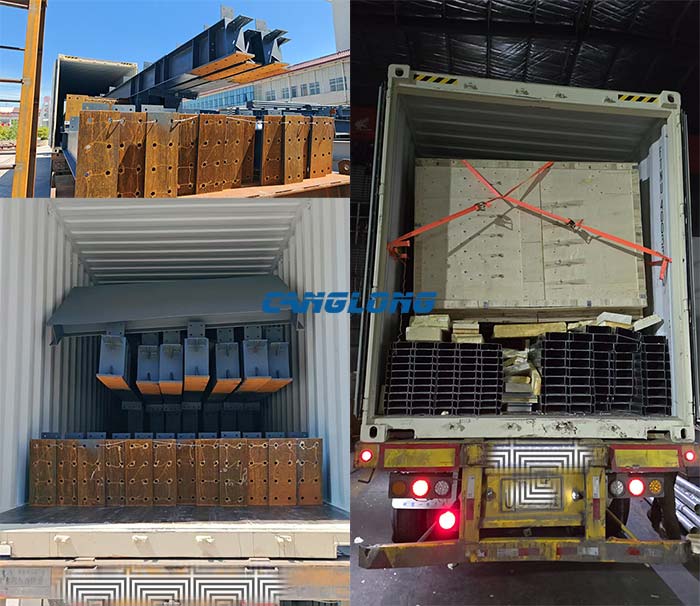 delivery of steel structure factory project