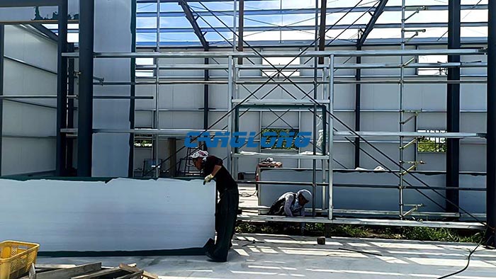 meter metal structure warehouse building