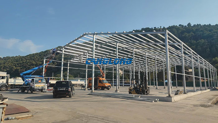 steel structure industrial workshop construction