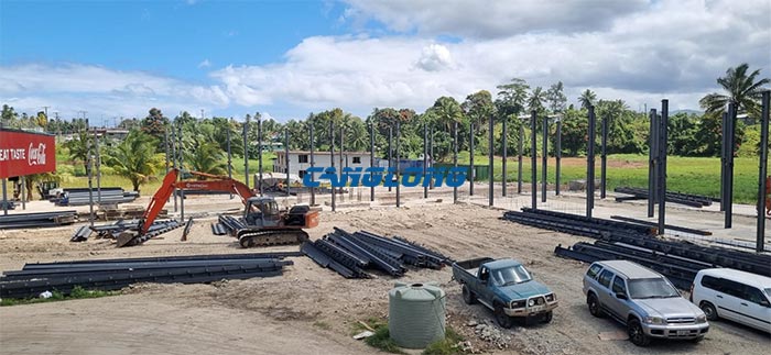 commercial building steel structure installation