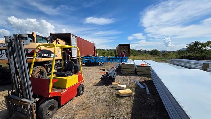 steel warehouse kits arrived