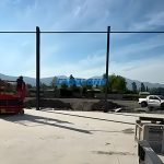 Chilean client receive goods and begins installing warehouse steel structures warehouse steel structures installation