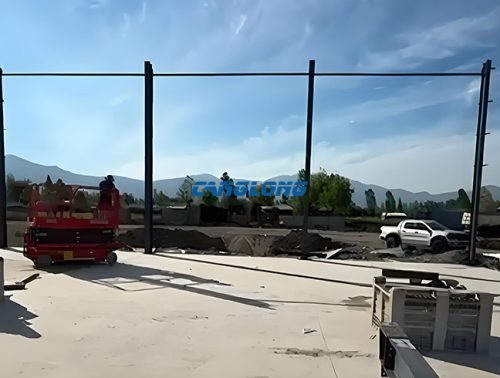 warehouse steel structures installation