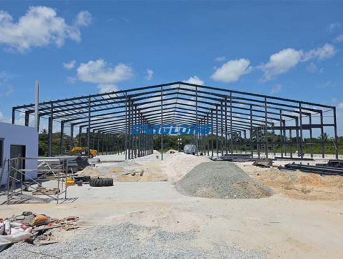 steel structure warehouse construction
