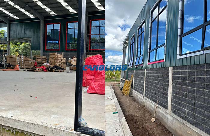 steel warehouse with mezzanine
