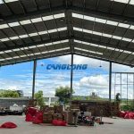 1000㎡ steel warehouse with mezzanine in Honduras steel warehouse with mezzanine