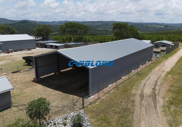 steel structure farm shed