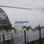 steel truss curved exhibition hall