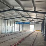 500 sqm steel structure chicken coop in Albania Albania steel structure chicken coop