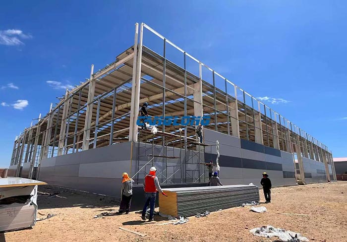 Peru steel portal frame warehouse