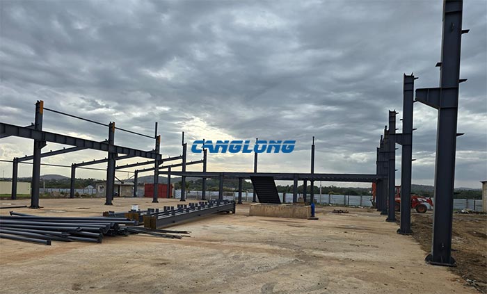 Tanzania steel workshop construction