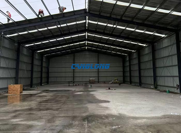 steel structure warehouse construction