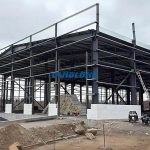 1879 m2 steel industrial building in the USA American Steel Industry Workshop