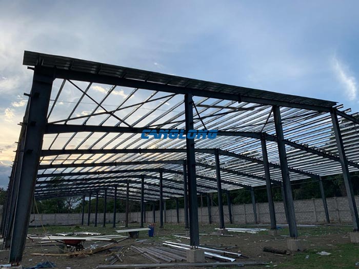 Haiti steel warehouse construction
