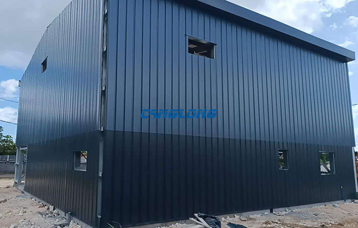 galvanized steel structure warehouse