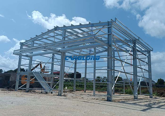 galvanized steel structure warehouse