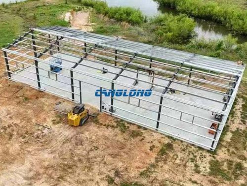 pre manufactured steel warehouse construction