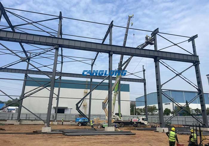 heavy steel structure factory building