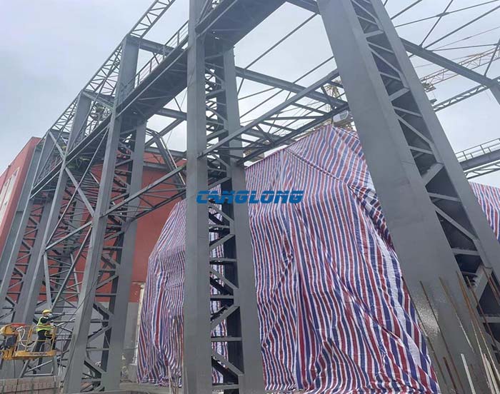 heavy steel structure factory construction