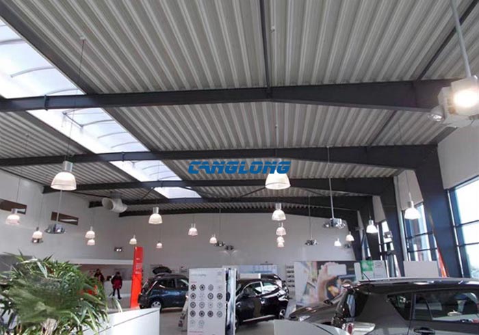 steel structure car showroom
