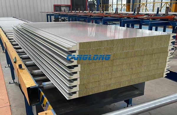 polyurethane edge-sealed rock wool sandwich panels