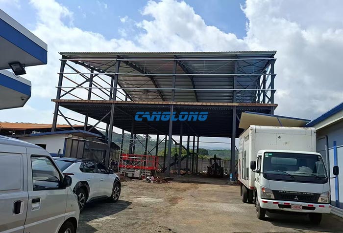 Costa Rica two story steel warehouse