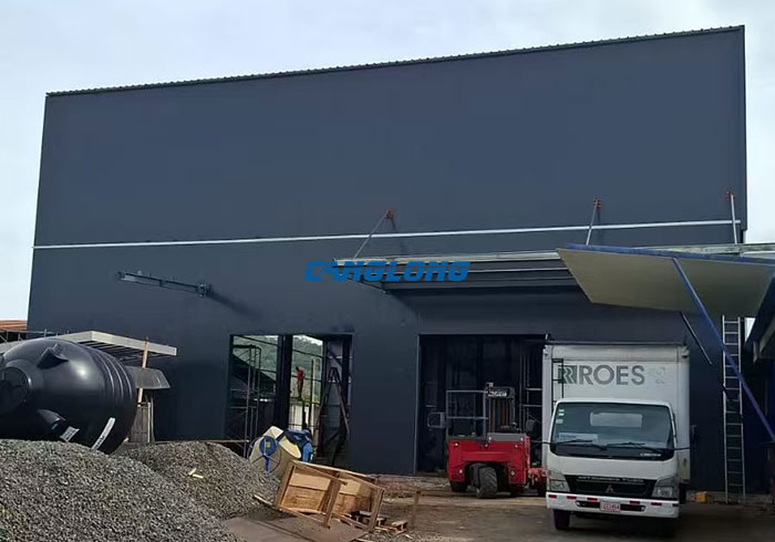 Costa Rica 25x21m two story steel warehouse