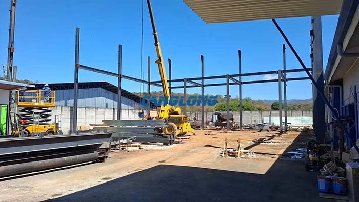 Costa Rica steel warehouse construction