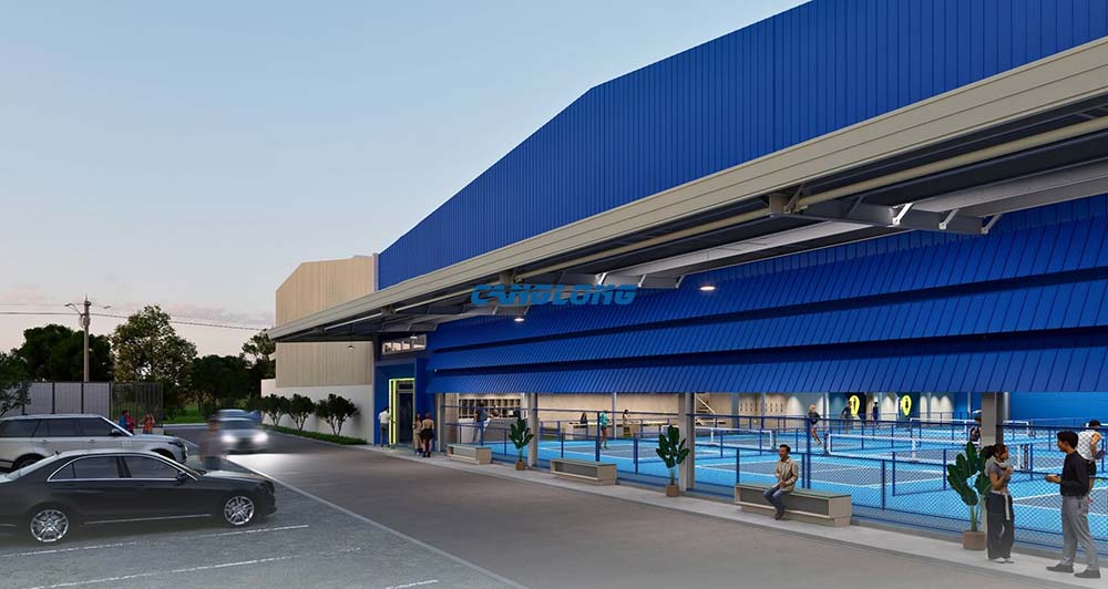Steel Structure Indoor Pickleball Court