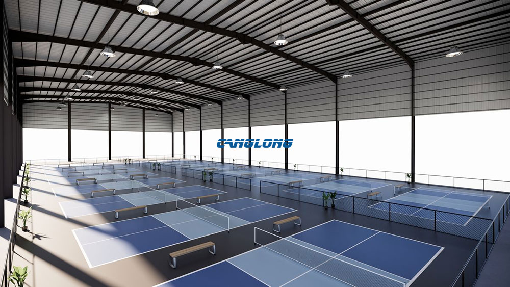 Steel Structure Pickleball Court