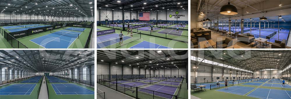 Steel Structure Indoor Pickleball Court