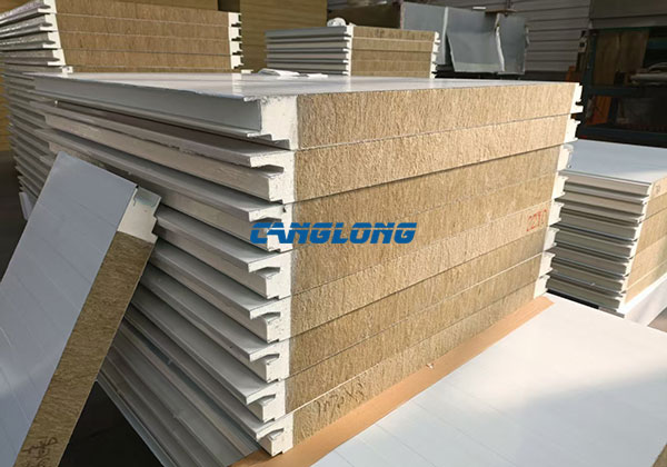 PU Foam Edge Sealing Rock Wool Sandwich Panel PU Foam Edge Sealing Rock Wool Sandwich Panel