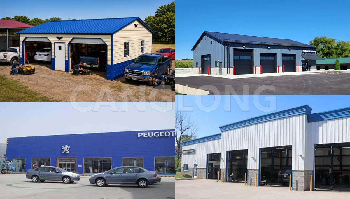 Steel Structure Auto Repair Shops