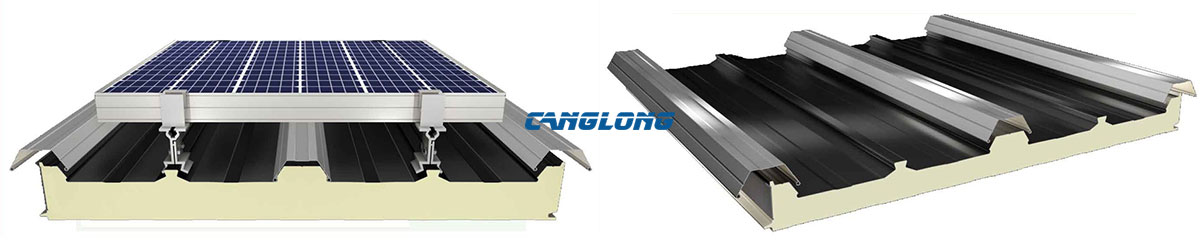polyurethane pv roof panel system