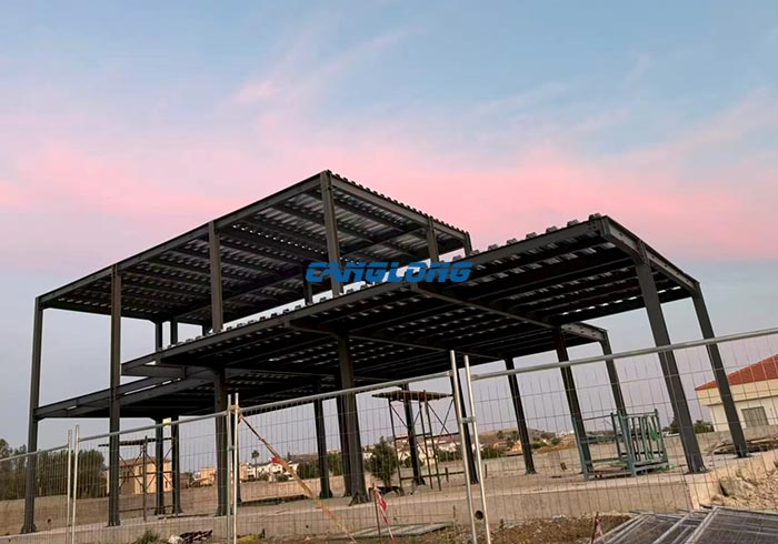 Cyprus two-story steel frame building