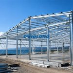 steel structure hall by the sea