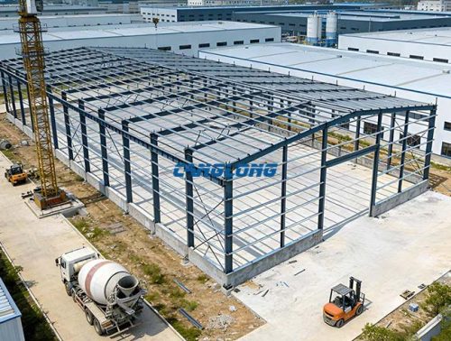 Turnkey steel structure workshop solution