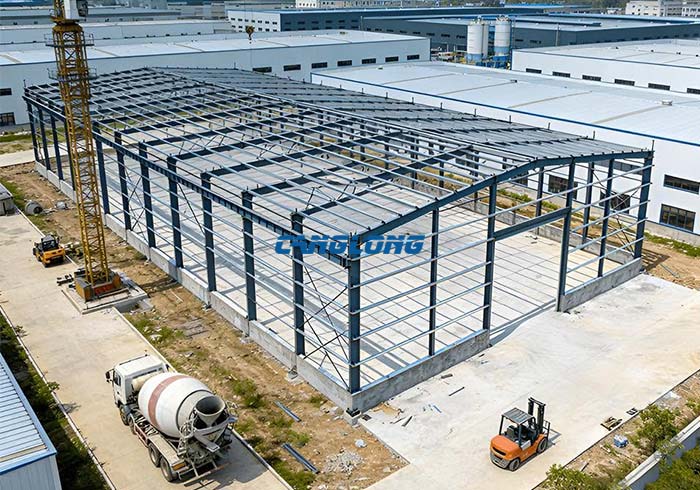 Turnkey steel structure workshop solution