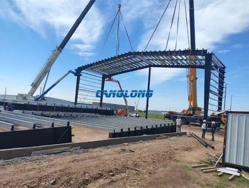 Argentina portal steel frame warehouse