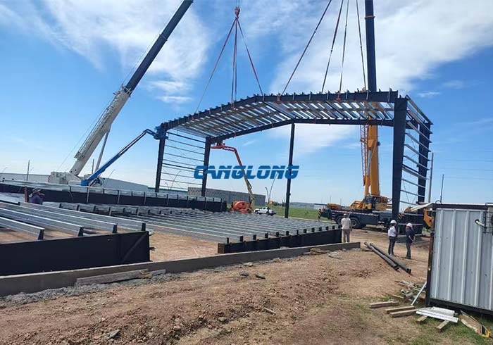 Argentina portal steel frame warehouse